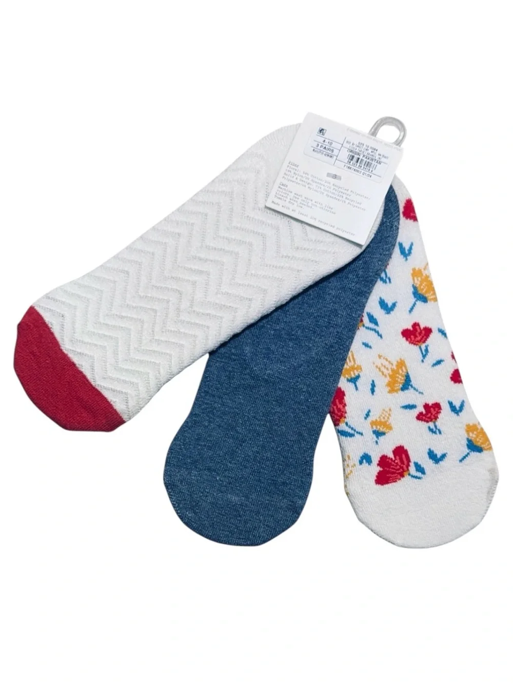 A New Day Women’s No Show Liner Socks 3 Pair Pack Heel Grips Size 4-10 NIP